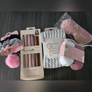 Women Kitcsh And TopKnot Pink and Gray Hair Accessories